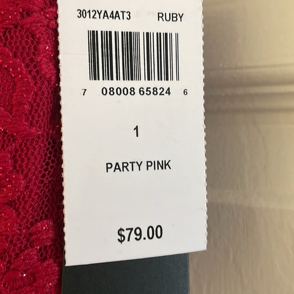 NWT Red Sparkle Short Dress Size 1 - Picture 4 of 7